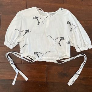 Graphic Tee Crop Top size:M